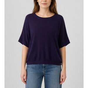 The Reset R Label Essential 100% Wool Dolman Sleeve‎ Sweater Womens L/XL Purple